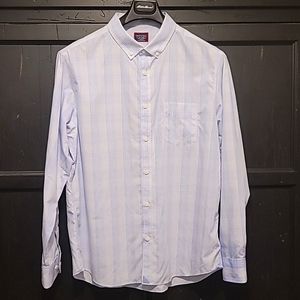 UNTUCKit XXL Slim Fit Men's button down Blue White